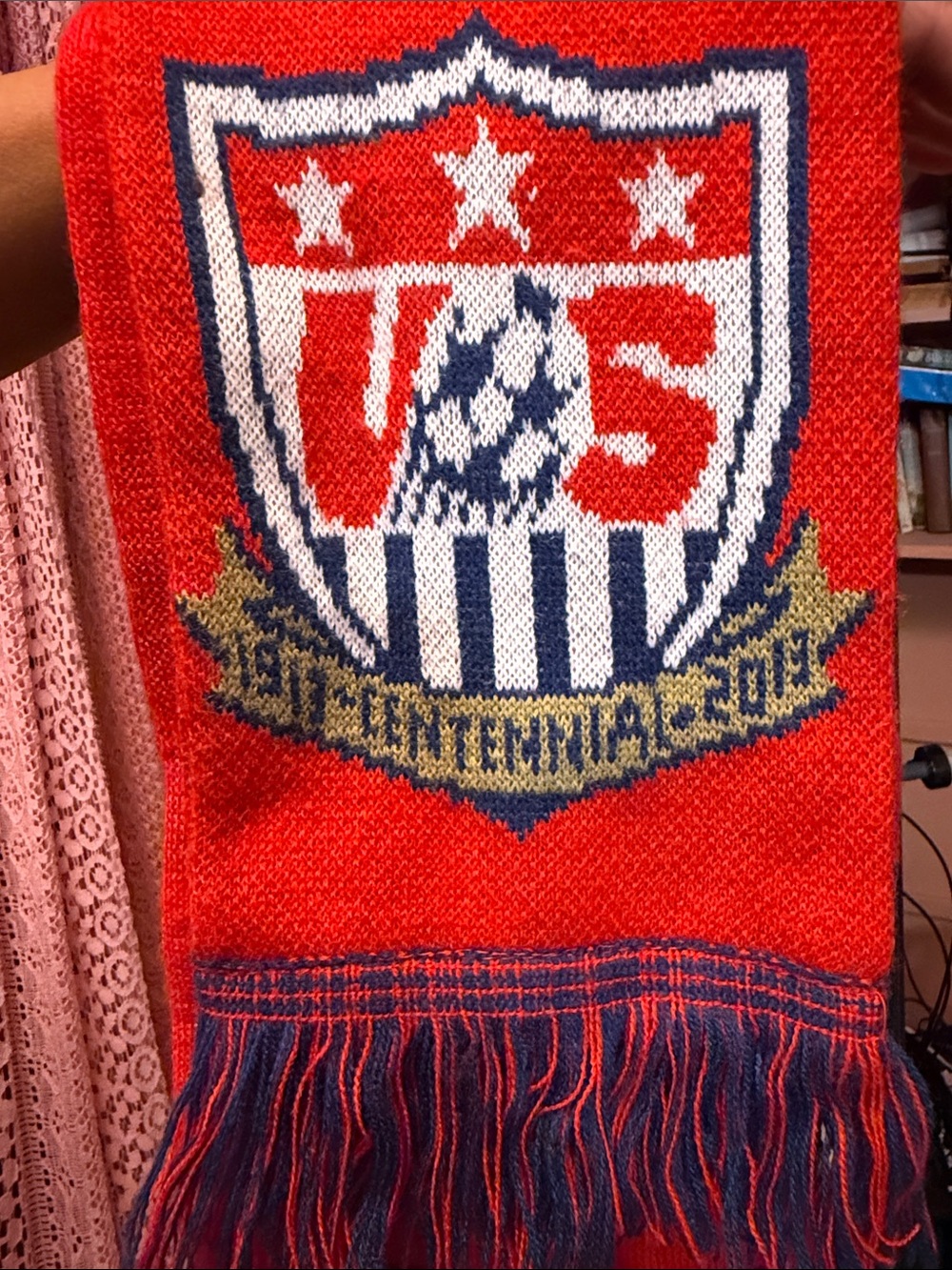 USMNT Centennial Scarf 2013 USA vs Honduras World Cup Qualifier SLC 👑 ruffnecks